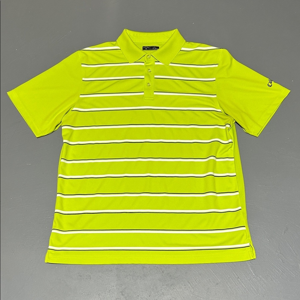 Callaway Green Performance Polo Golf Shirt (Men XL)